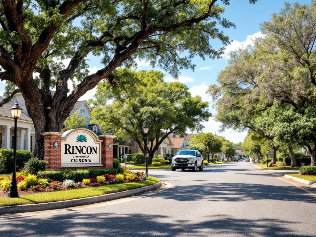 Rincon Georgia community entrance and streetscape